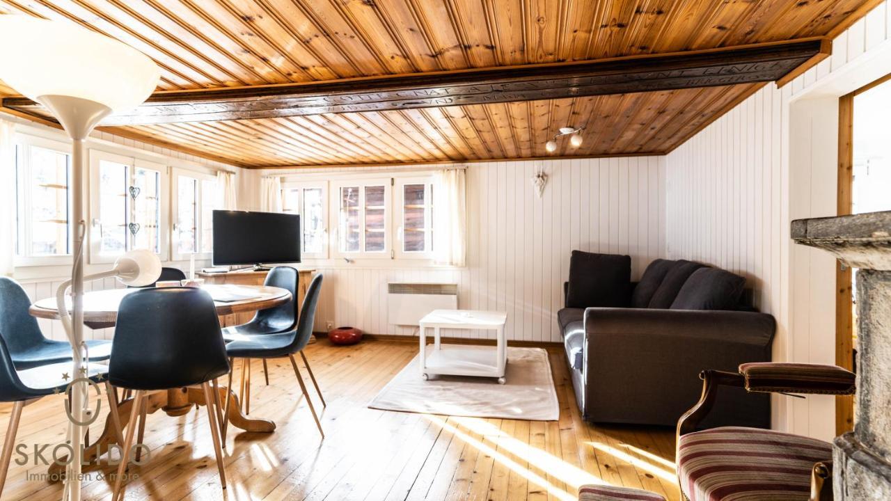 Heimeliges Walliserhaus Fiesch Eksteriør billede